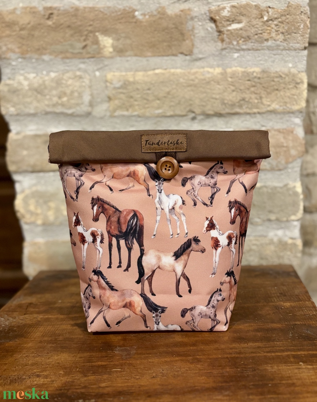 Uzsonnás táska,  PUL béléssel (élelmiszerbarát) - táska & tok - uzsonna- & ebéd tartó - ebéd tasak, doboz - Meska.hu