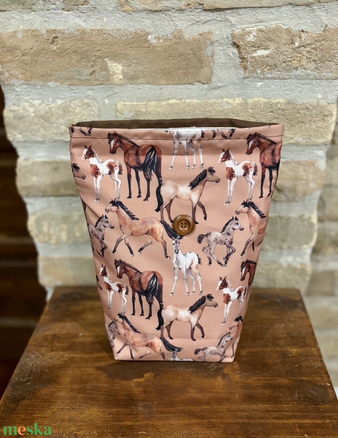 Uzsonnás táska,  PUL béléssel (élelmiszerbarát) - táska & tok - uzsonna- & ebéd tartó - ebéd tasak, doboz - Meska.hu