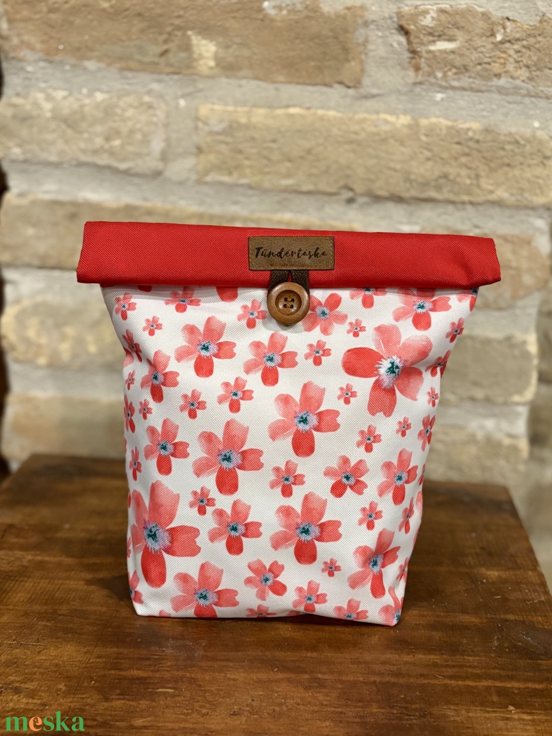 Uzsonnás táska,  PUL béléssel (élelmiszerbarát) - táska & tok - uzsonna- & ebéd tartó - ebéd tasak, doboz - Meska.hu