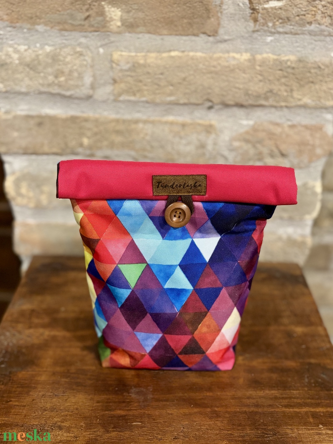 Uzsonnás táska,  PUL béléssel (élelmiszerbarát) - táska & tok - uzsonna- & ebéd tartó - ebéd tasak, doboz - Meska.hu