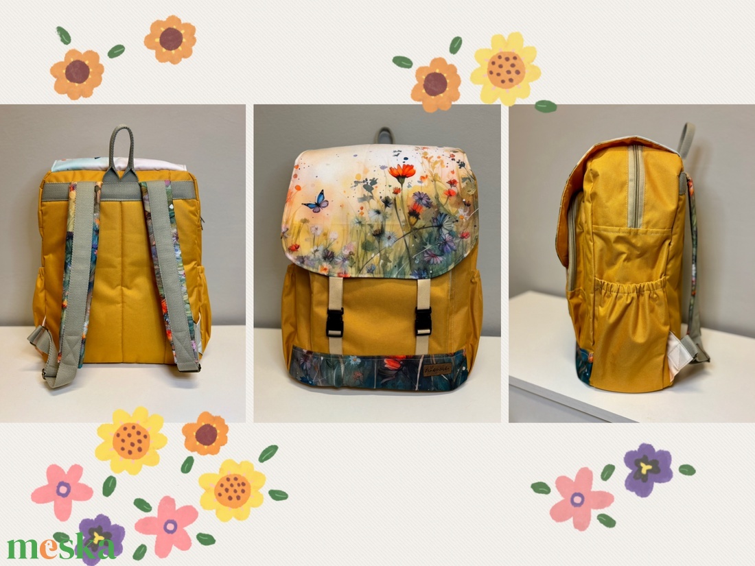 Waldorf iskolatáska, egyedi madaras hátizsák-vízálló  - táska & tok - hátizsák - iskolatáska - Meska.hu