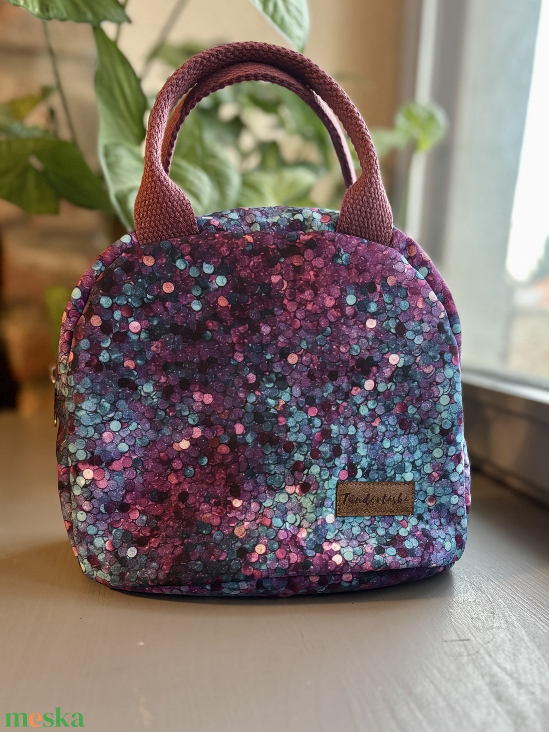 Prémium ételhordó táska (vagy akár neszeszer), vízhatlan béléssel - táska & tok - uzsonna- & ebéd tartó - ebéd tasak, doboz - Meska.hu