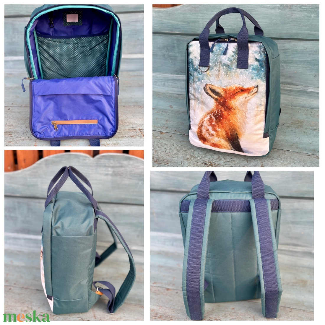 Egyedi hátizsák, egyedi képpel nyomtatva - táska & tok - hátizsák - hátizsák - Meska.hu
