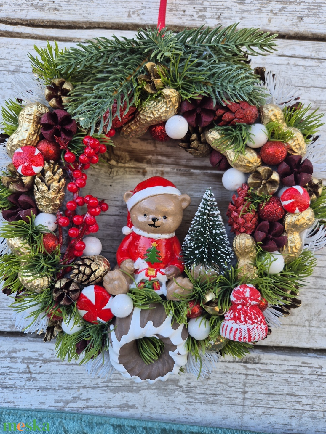 Maci világ szett - karácsony - adventi díszek - adventi asztaldísz - Meska.hu
