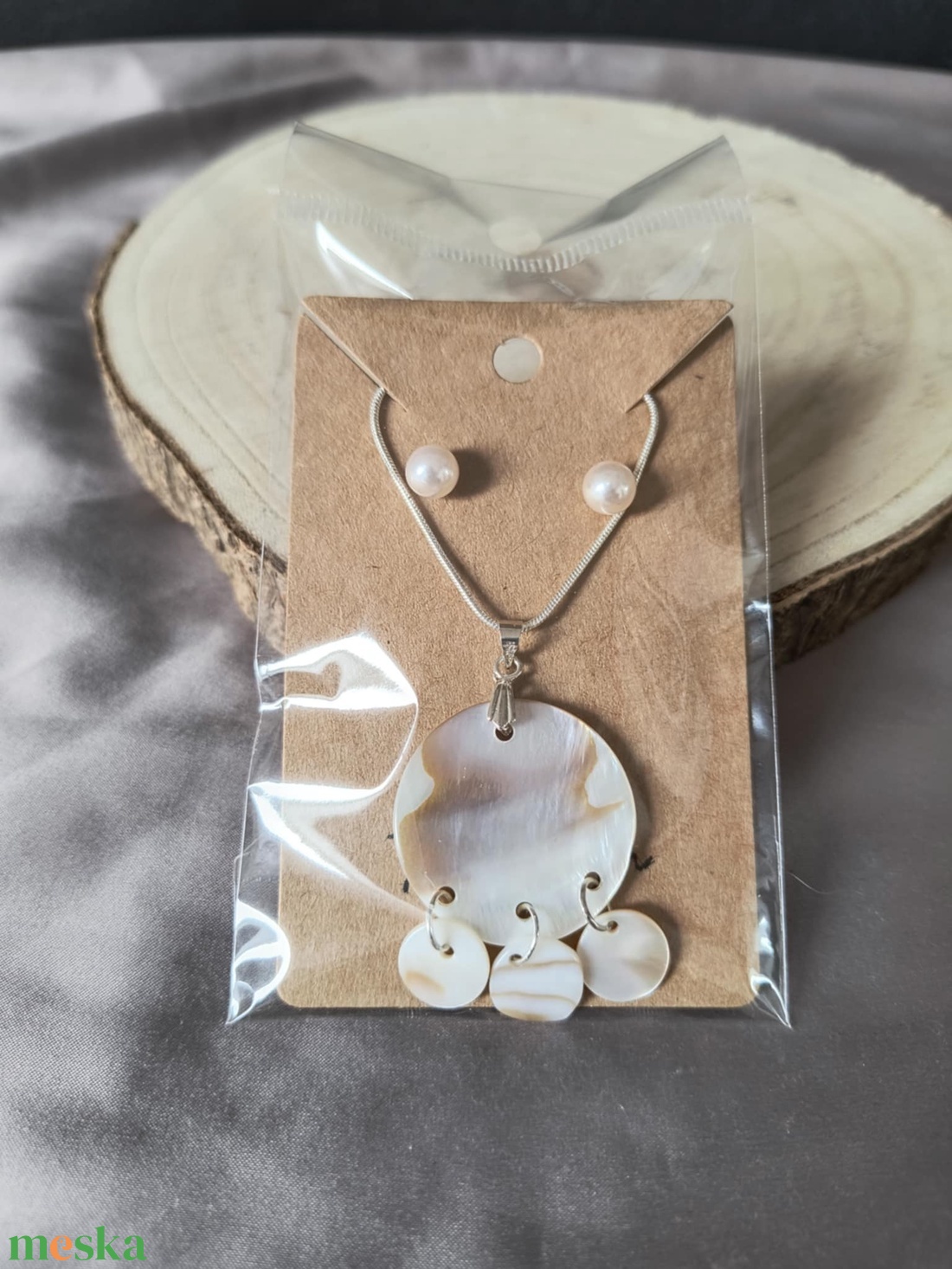 Gyöngyház ékszerszett - ékszer - ékszerszett - Meska.hu