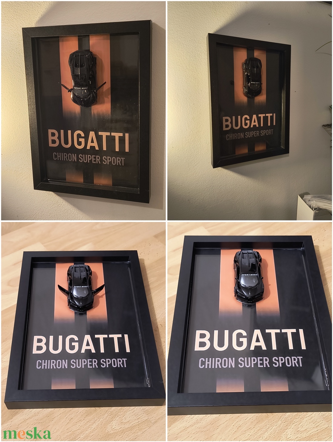 3D Autós falikép Bugatti - otthon & életmód - dekoráció - kép & falikép - 3d képek - Meska.hu