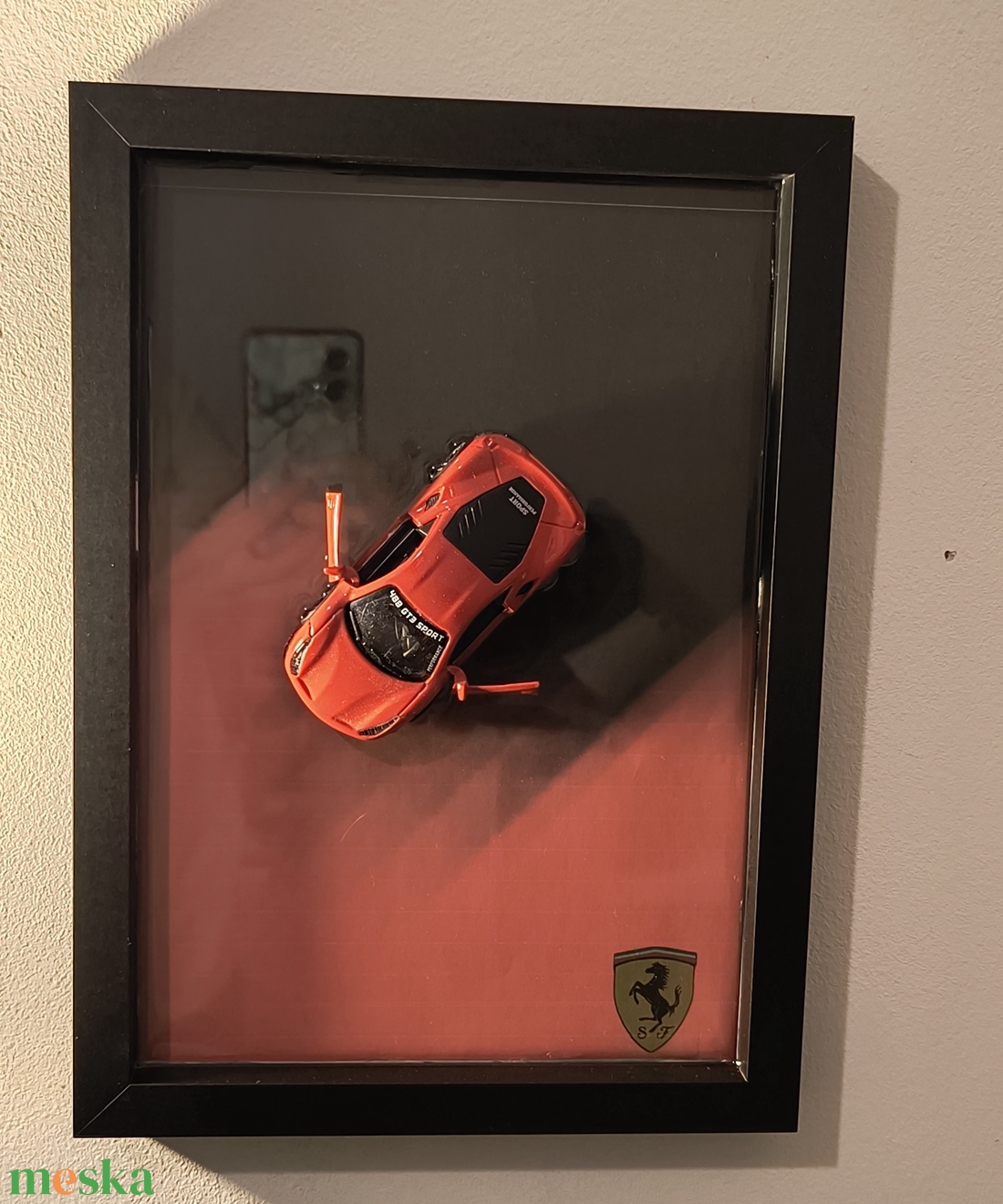 3D Autós falikép Ferrari - otthon & életmód - dekoráció - kép & falikép - 3d képek - Meska.hu