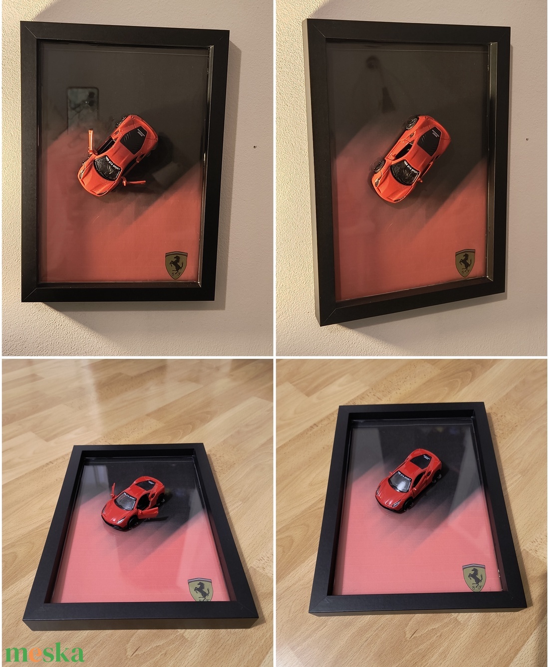 3D Autós falikép Ferrari - otthon & életmód - dekoráció - kép & falikép - 3d képek - Meska.hu