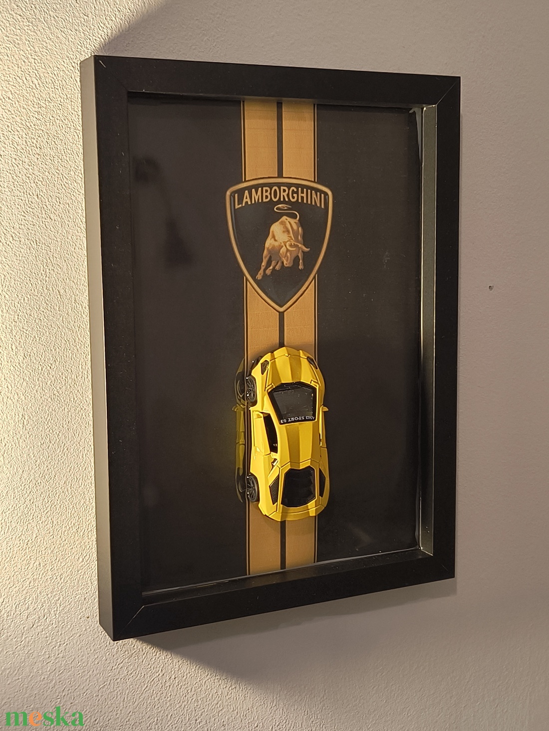 3D Autós falikép Lamborghini - otthon & életmód - dekoráció - kép & falikép - 3d képek - Meska.hu