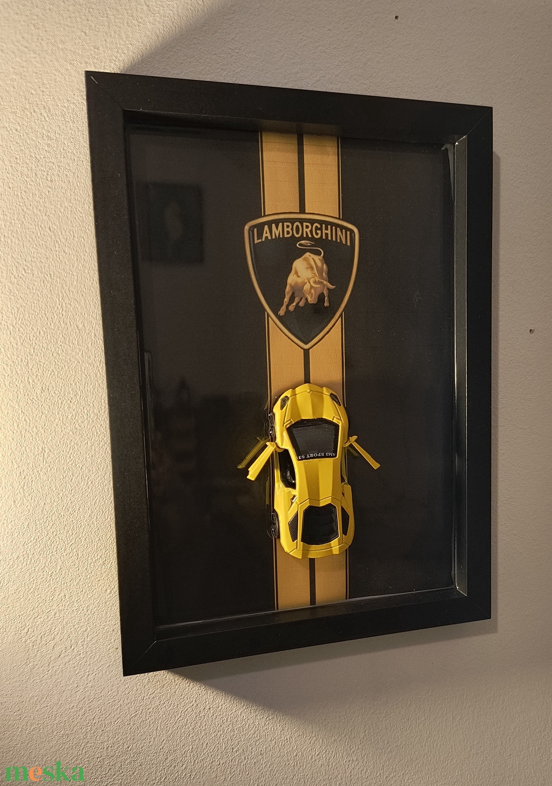 3D Autós falikép Lamborghini - otthon & életmód - dekoráció - kép & falikép - 3d képek - Meska.hu