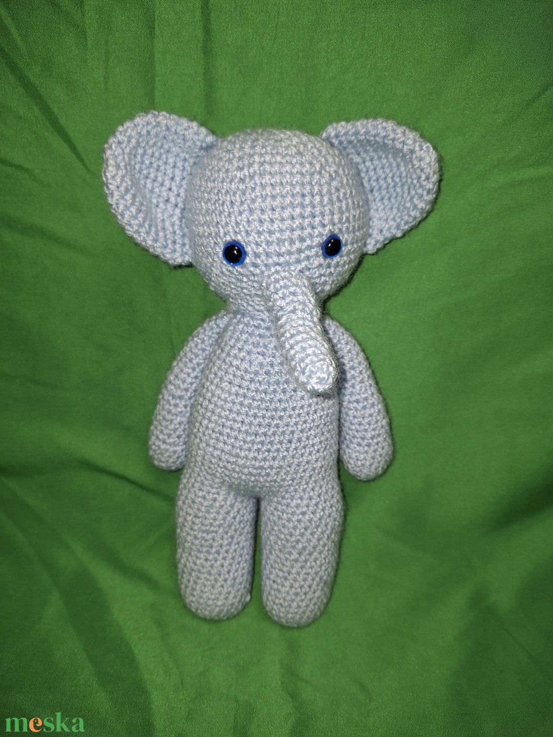 Horgolt elefánt - játék & sport - plüssállat & játékfigura - elefánt - Meska.hu