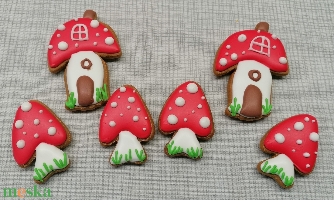 Mézeskalács gombák - élelmiszer - édesség - Meska.hu