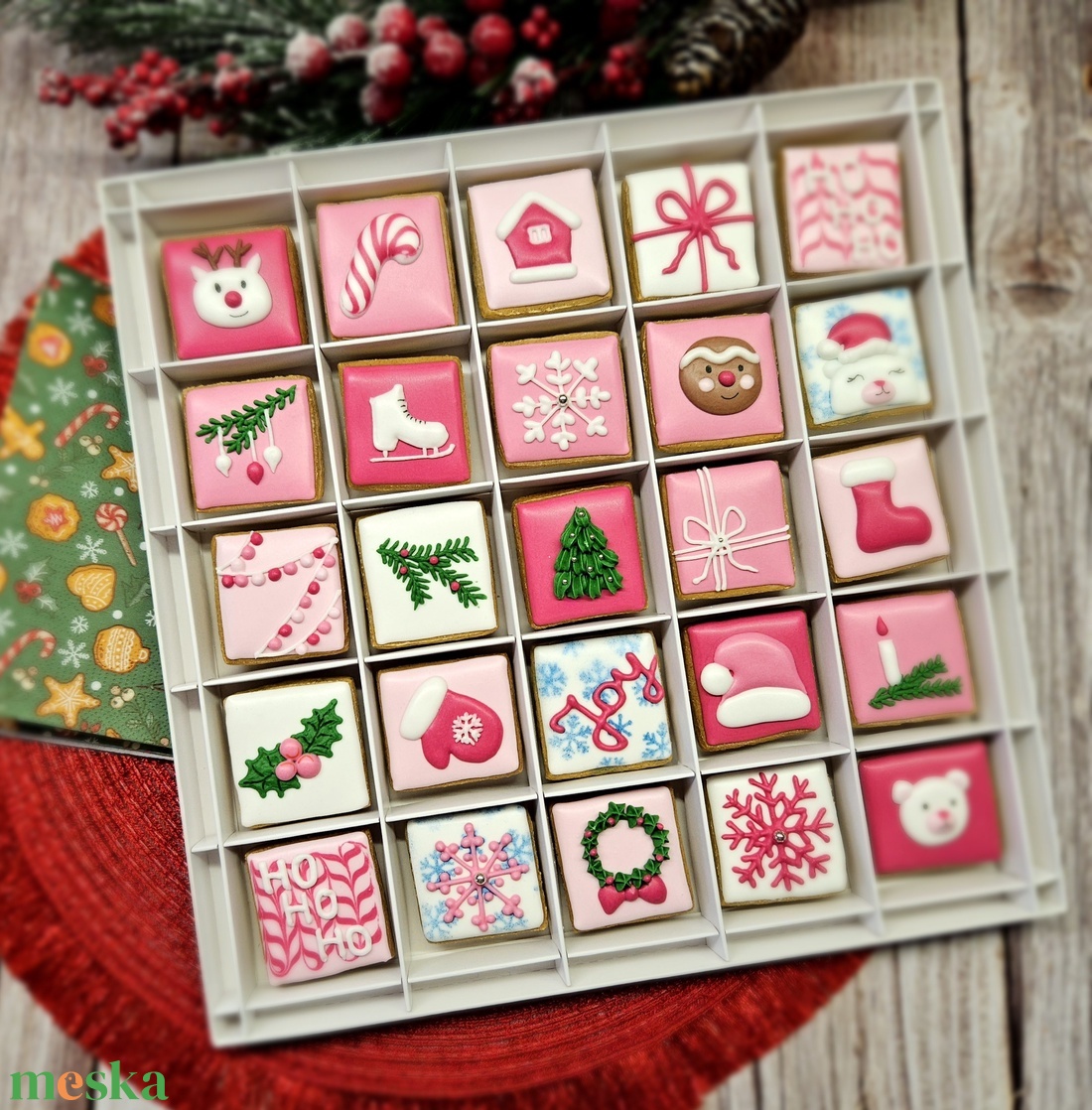 Pink adventi kalendárium mézeskalácsból - karácsony - adventi díszek - adventi naptár - Meska.hu Pink adventi kalendárium mézeskalácsból - karácsony - adventi díszek - adventi naptár - Meska.hu