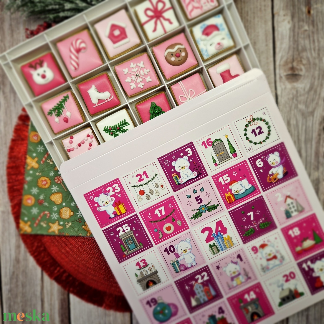 Pink adventi kalendárium mézeskalácsból - karácsony - adventi díszek - adventi naptár - Meska.hu Pink adventi kalendárium mézeskalácsból - karácsony - adventi díszek - adventi naptár - Meska.hu