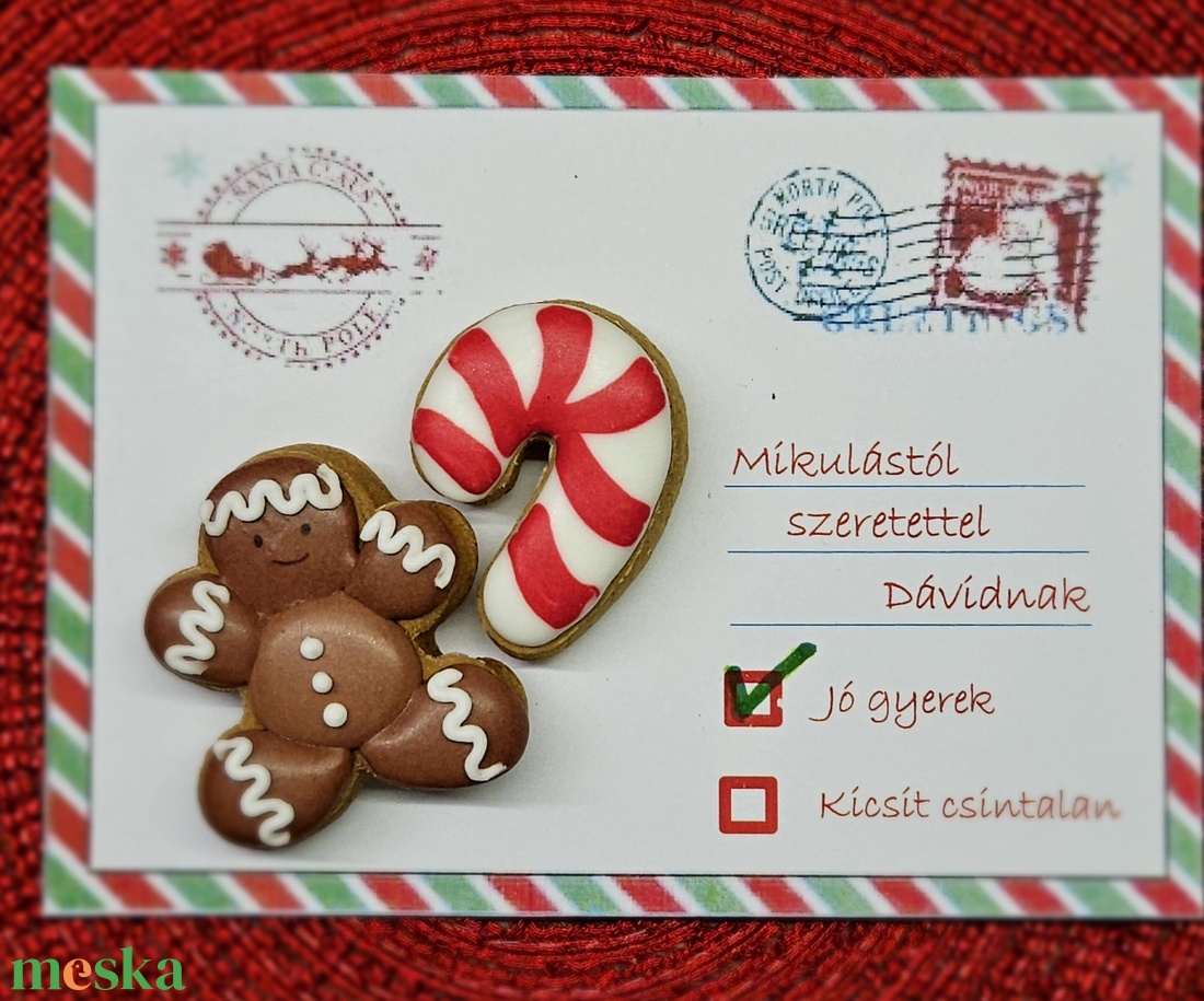 Levél a Mikulástól mézeskaláccsal - karácsony - mikulás - mikulás ajándékok - Meska.hu