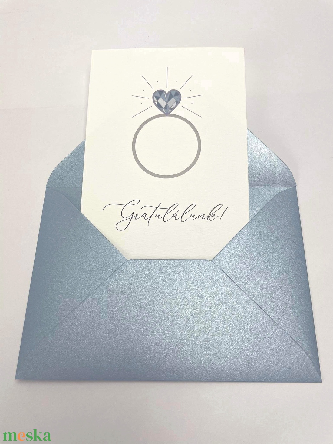 Gratulációs képeslap esküvőre - esküvő - emlék & ajándék - nászajándék - Meska.hu