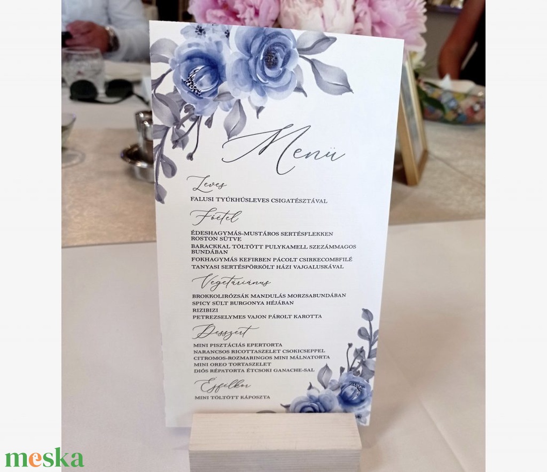 Menü és ültetőkártya szerkesztési díj - esküvő - meghívó & kártya - menü - Meska.hu