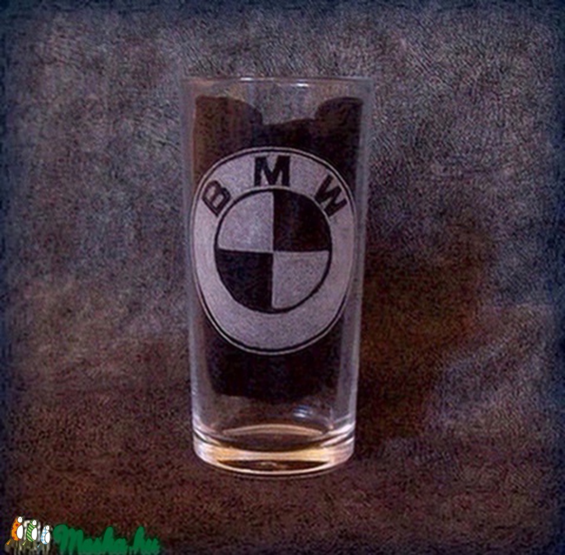 BMW-gravírozott pohár -  - Meska.hu