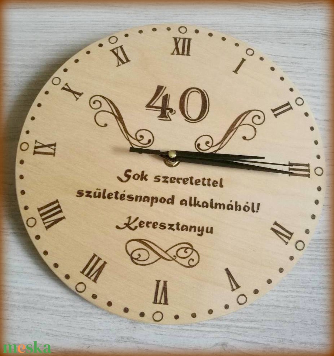 Fa óra születésnapra - otthon & életmód - dekoráció - fali és függő dekoráció - falióra & óra - Meska.hu Fa óra születésnapra - otthon & életmód - dekoráció - fali és függő dekoráció - falióra & óra - Meska.hu