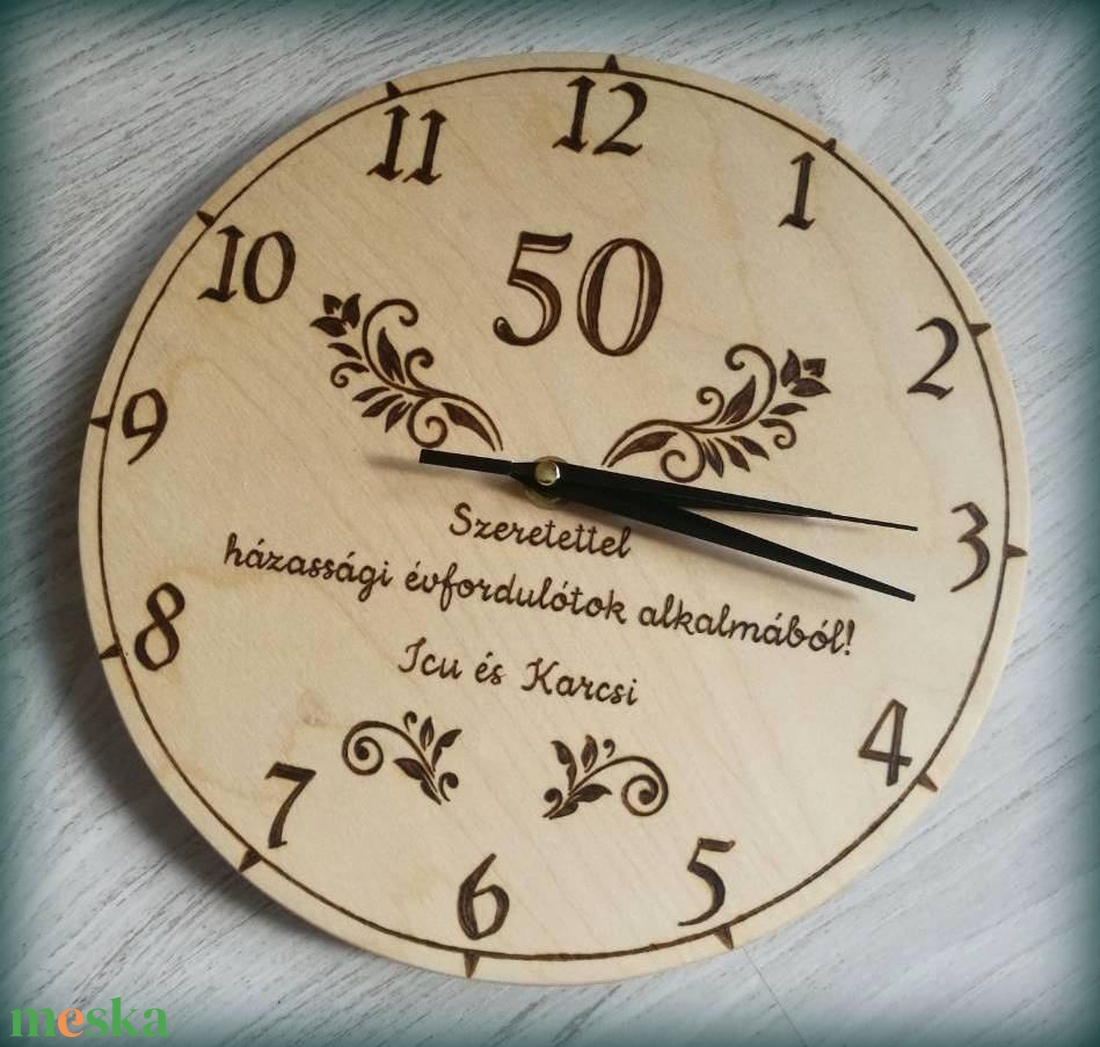 Fa óra évfordulóra - otthon & életmód - dekoráció - fali és függő dekoráció - falióra & óra - Meska.hu Fa óra évfordulóra - otthon & életmód - dekoráció - fali és függő dekoráció - falióra & óra - Meska.hu