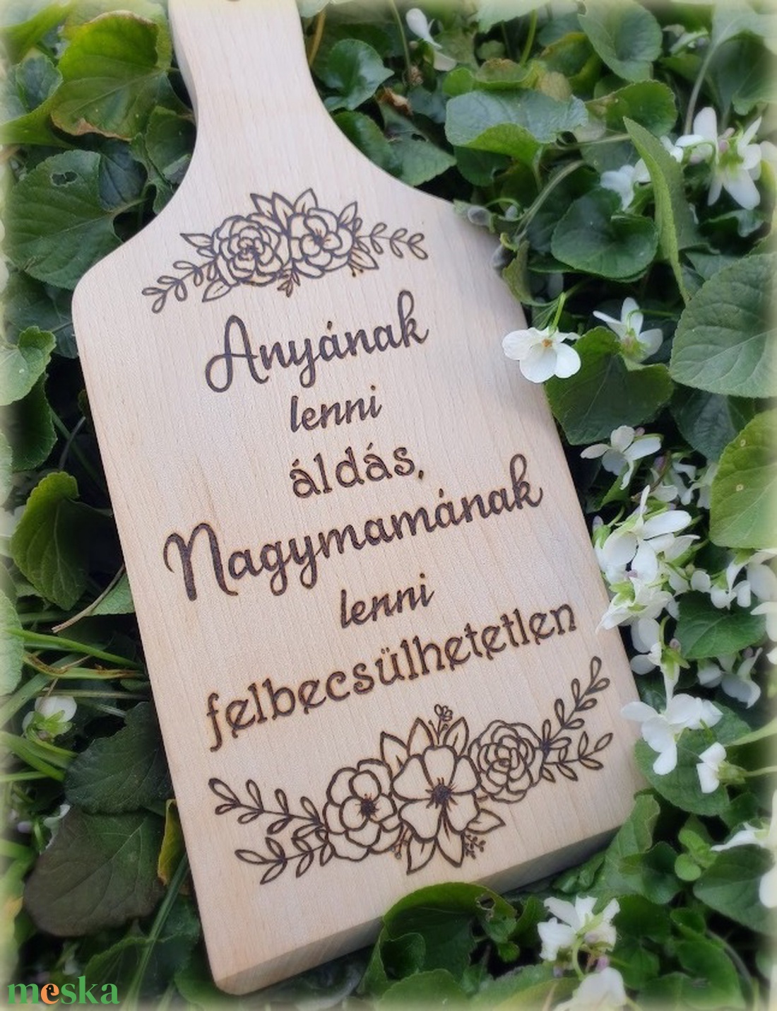 Anyák napjára, anyának, mamának vágódeszka - otthon & életmód - konyhafelszerelés, tálalás - sütés, főzés - vágódeszka - Meska.hu