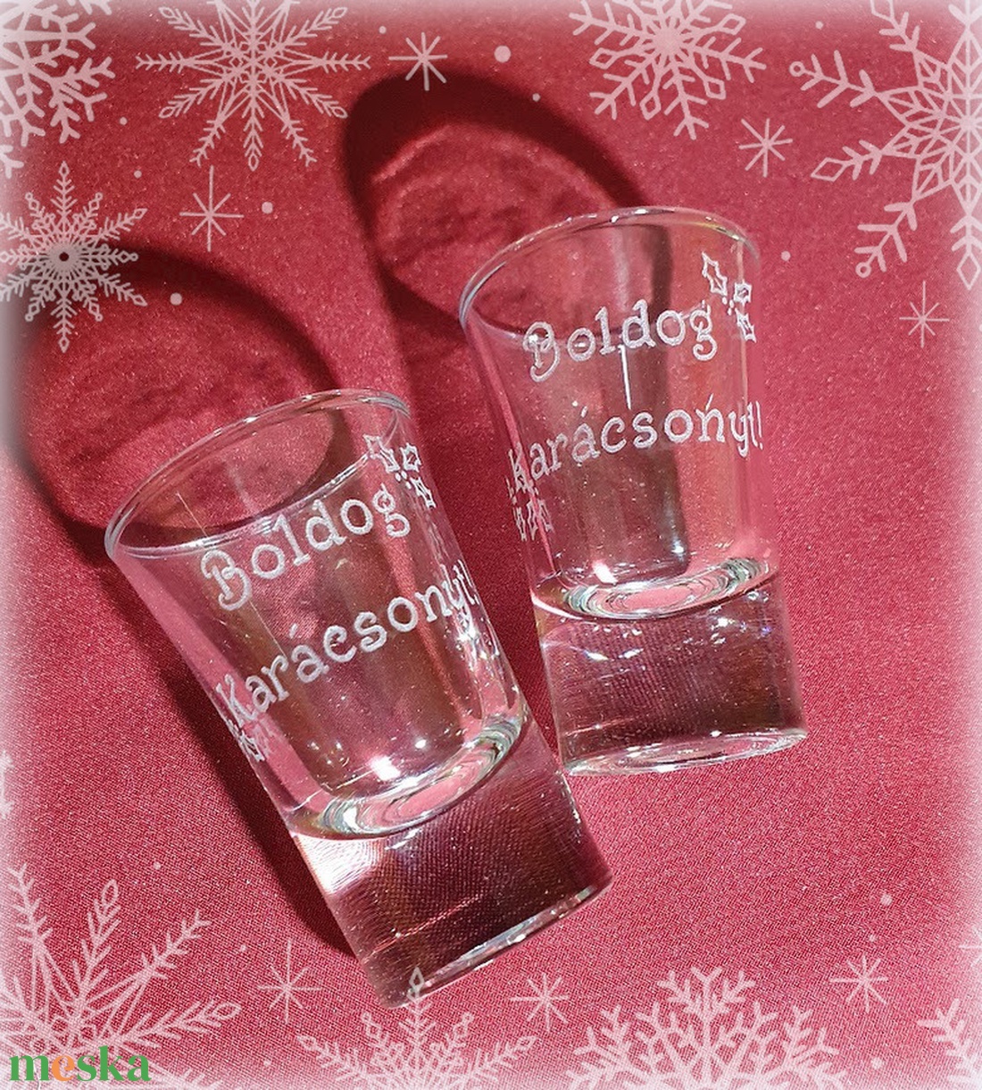 Boldog Karácsonyt! - pálinkás pohár - otthon & életmód - konyhafelszerelés, tálalás - tálalás - pálinkás poharak, szettek - Meska.hu Boldog Karácsonyt! - pálinkás pohár - otthon & életmód - konyhafelszerelés, tálalás - tálalás - pálinkás poharak, szettek - Meska.hu