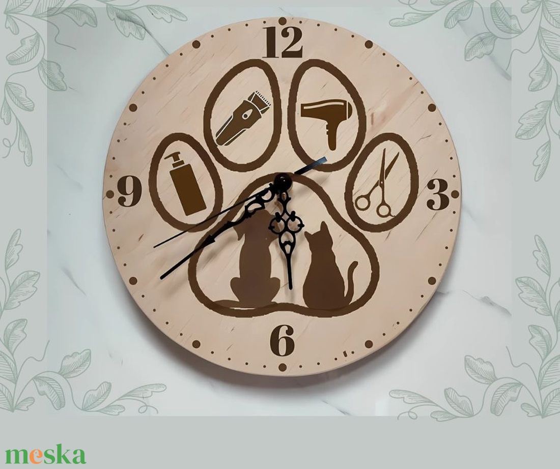Kutyakozmetikus falióra - otthon & életmód - dekoráció - fali és függő dekoráció - falióra & óra - Meska.hu Kutyakozmetikus falióra - otthon & életmód - dekoráció - fali és függő dekoráció - falióra & óra - Meska.hu