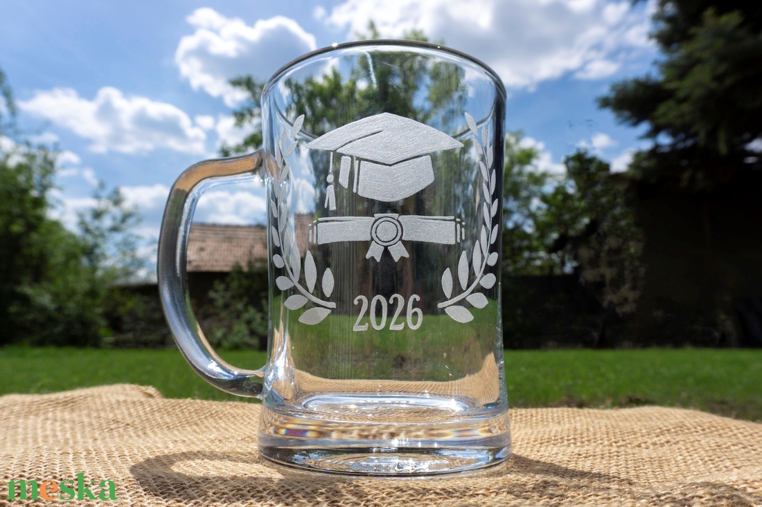 Söröskorsó diplomaosztóra, ballagásra  - otthon & életmód - konyhafelszerelés, tálalás - tálalás - sörös pohár és korsó - Meska.hu