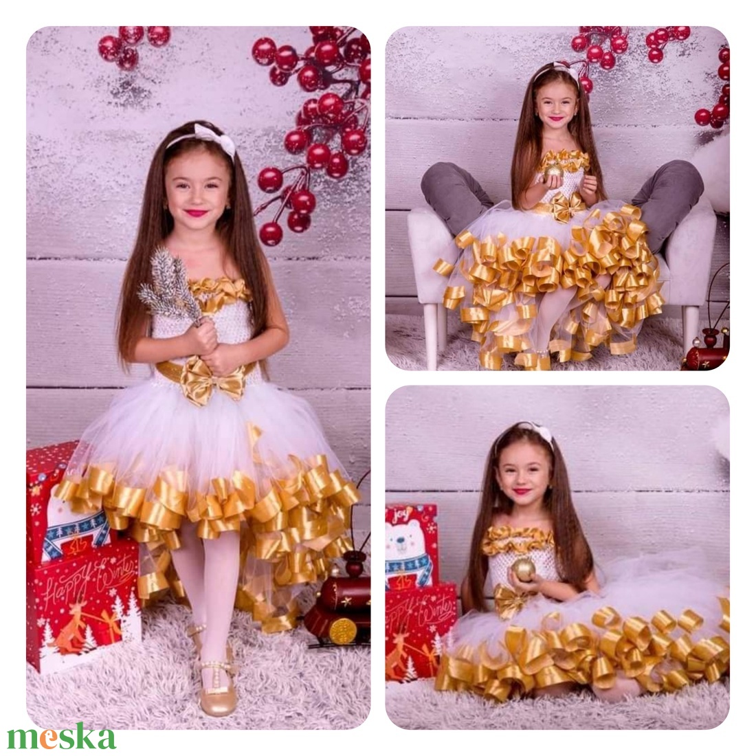 Aszimmetrikus tütü ruha - ruha & divat - babaruha & gyerekruha - ruha - Meska.hu