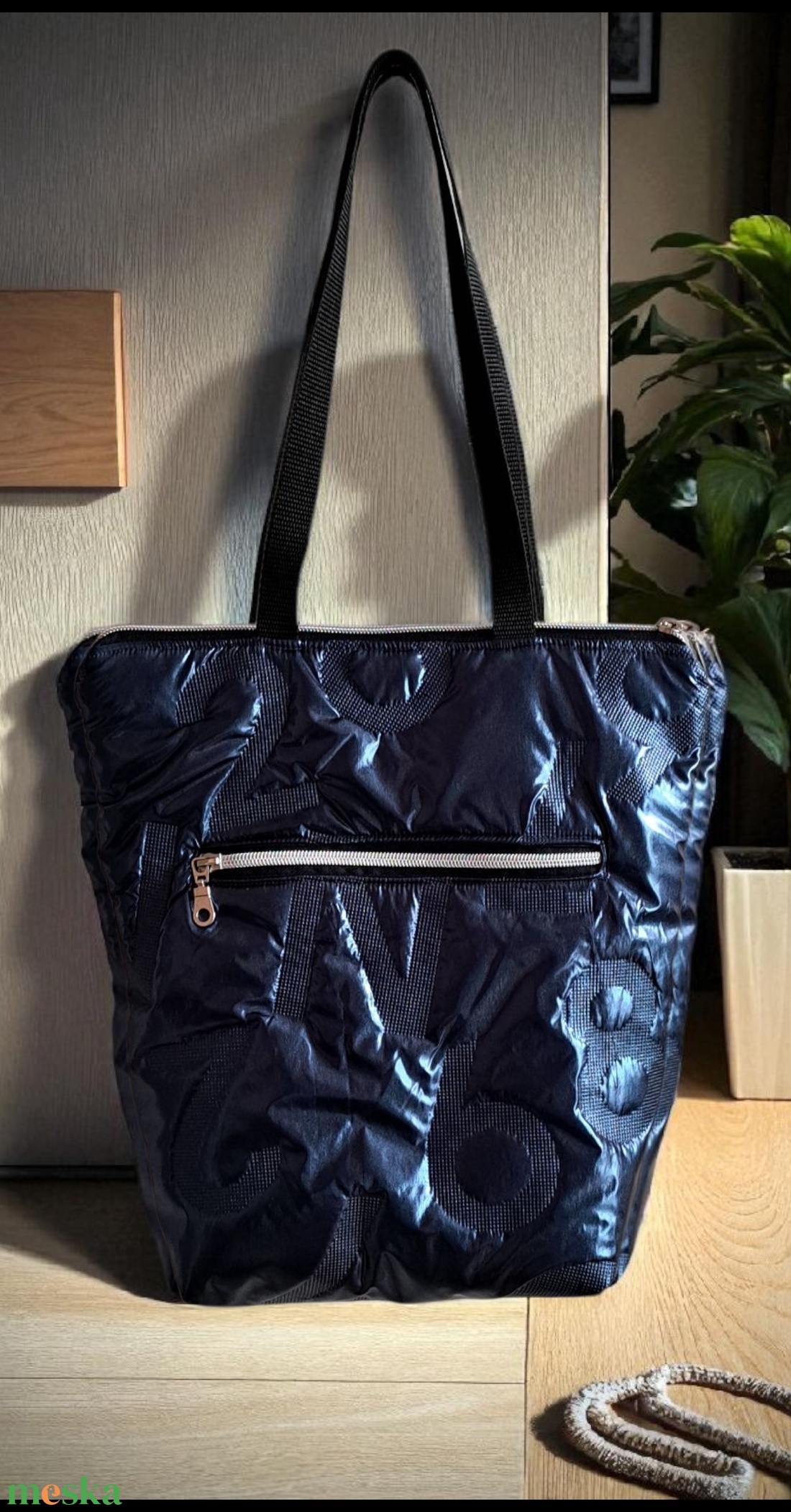 Stílusos sötétkék táska. - táska & tok - kézitáska & válltáska - válltáska - Meska.hu