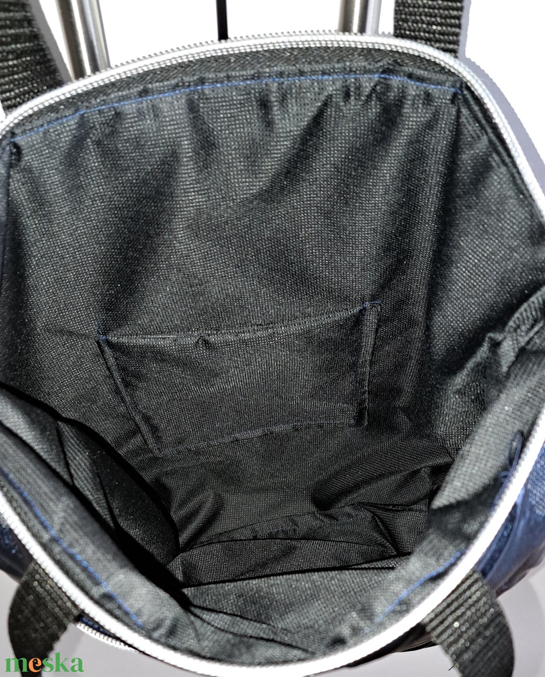 Stílusos sötétkék táska. - táska & tok - kézitáska & válltáska - válltáska - Meska.hu