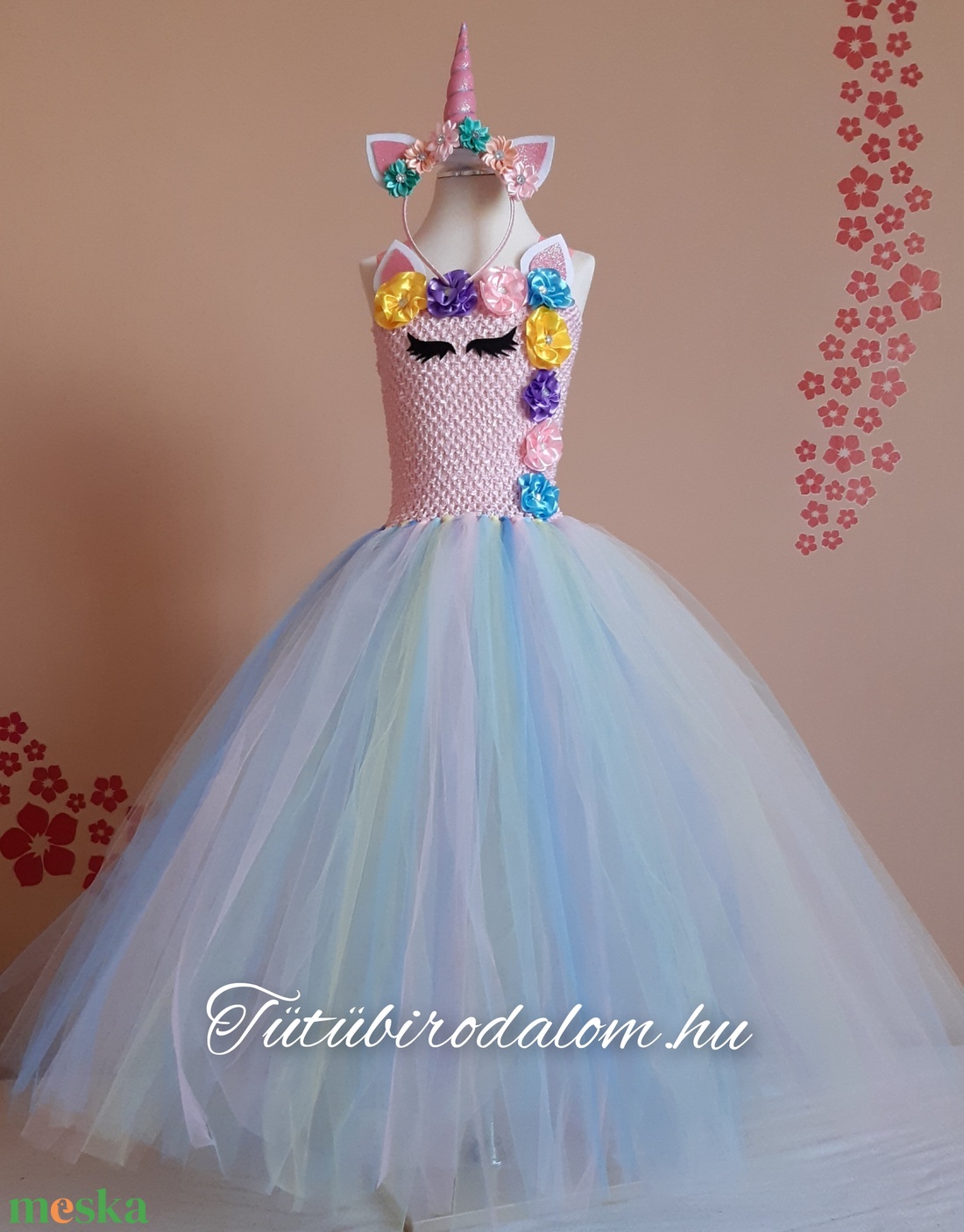 Unikornis varázs tüllruha � pasztell álomruha kislányoknak - ruha & divat - jelmez & álarc - jelmez - Meska.hu