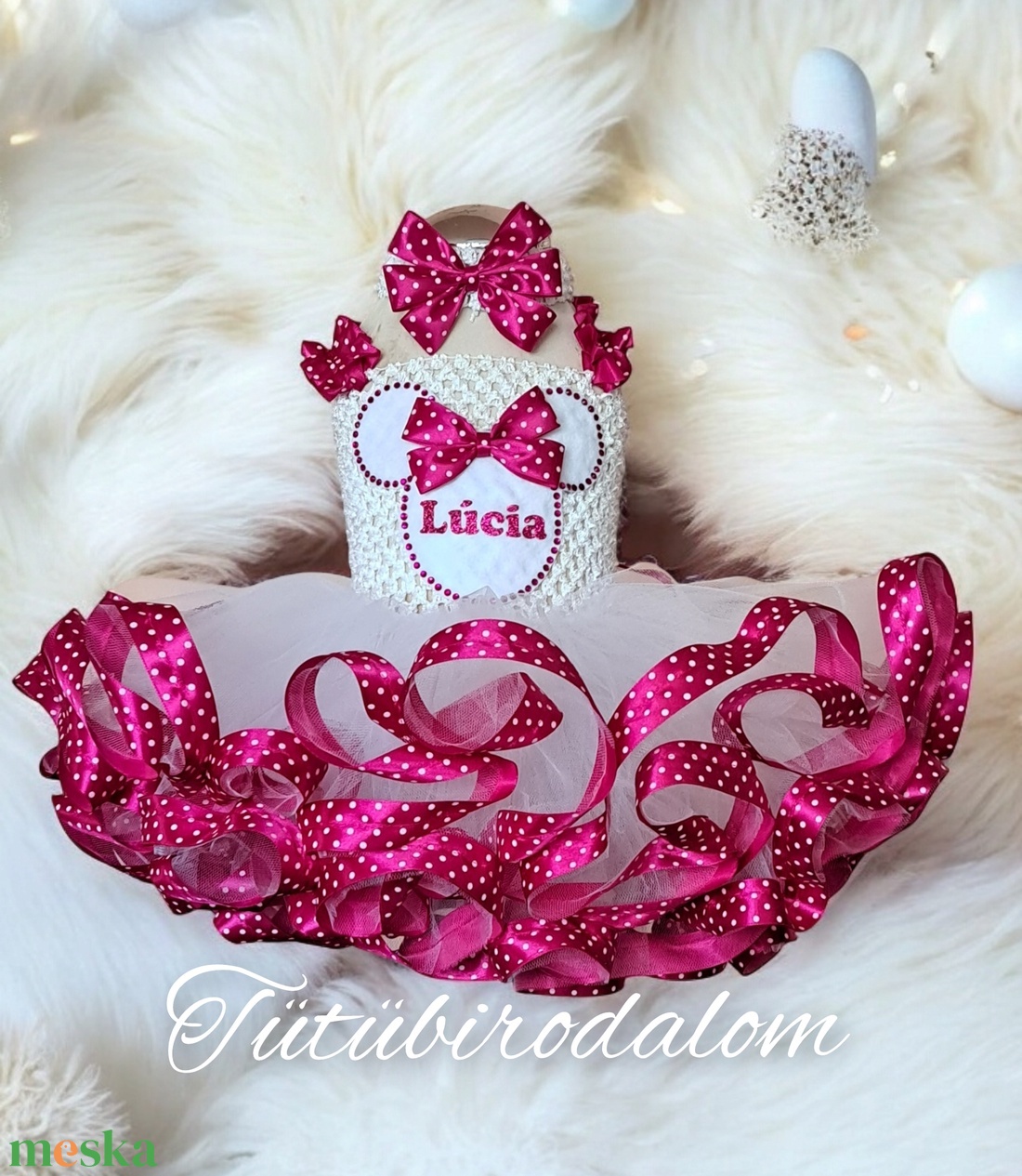 Névre szóló masnis tütü szett � 68�128-as méretig  - baba - mama - babaruházat - baba ruhák - Meska.hu