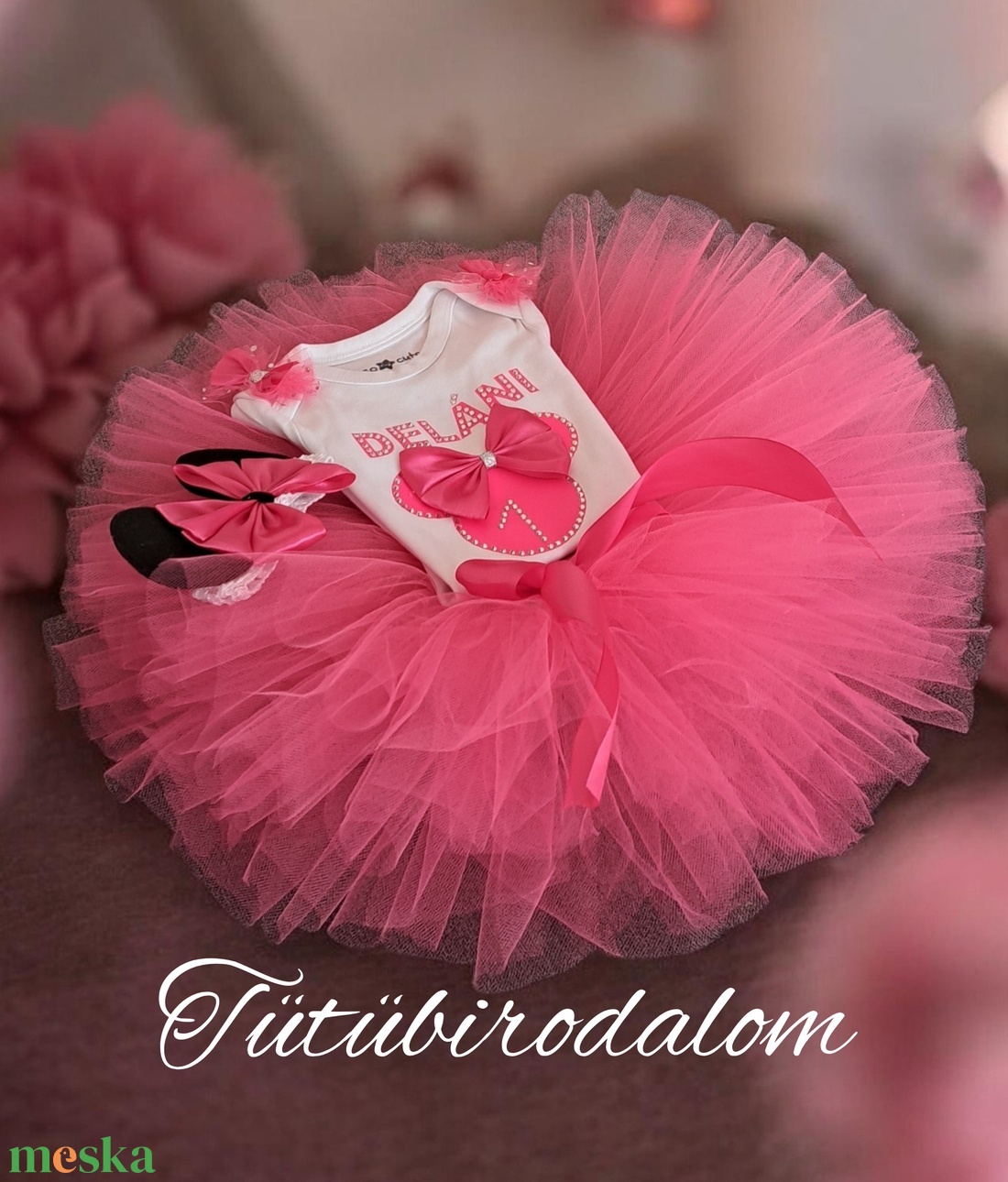 Szülinapi szett számmal névvel - baba - mama - babaruházat - babaruha szett - Meska.hu