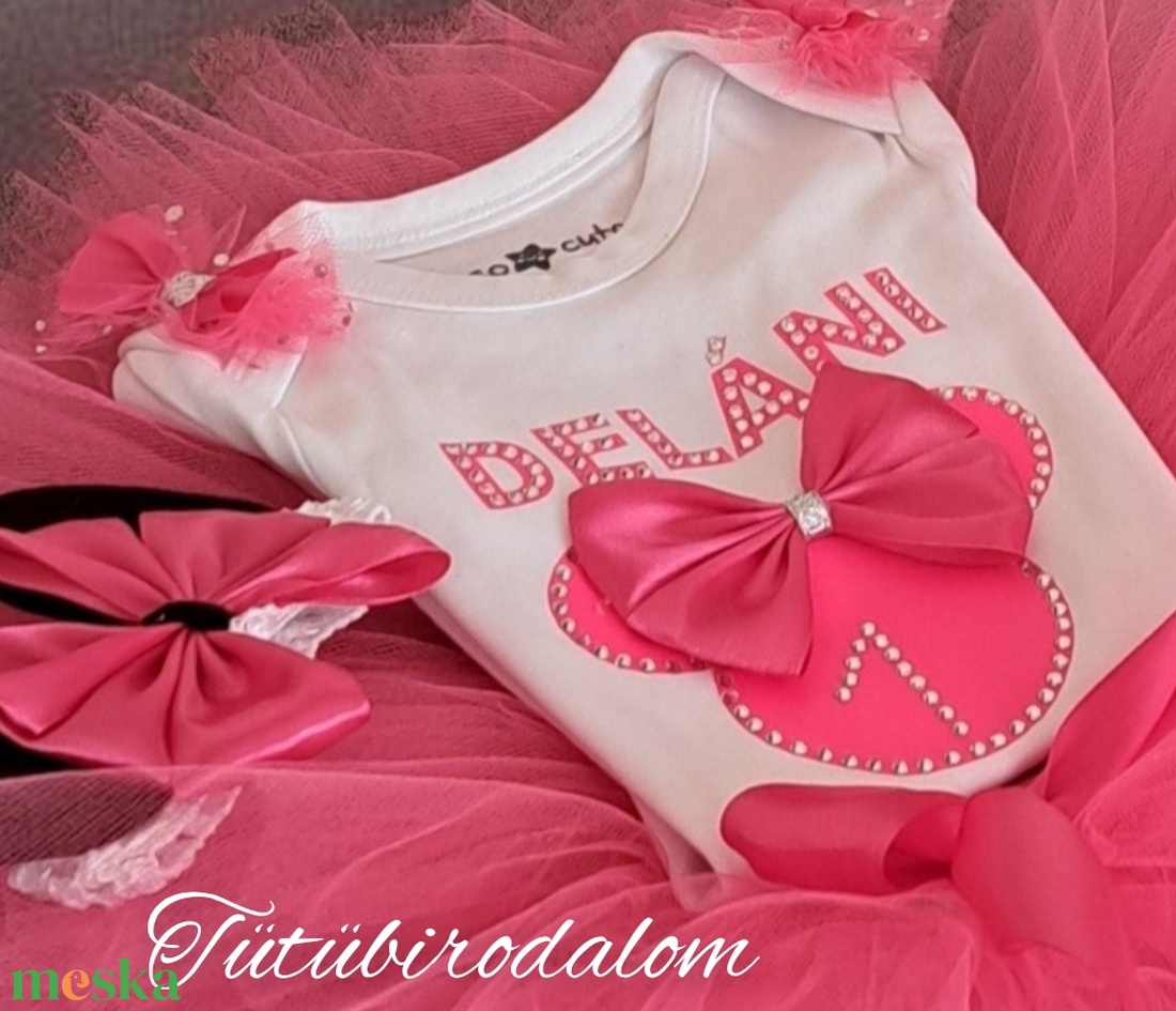 Szülinapi szett számmal névvel - baba - mama - babaruházat - babaruha szett - Meska.hu