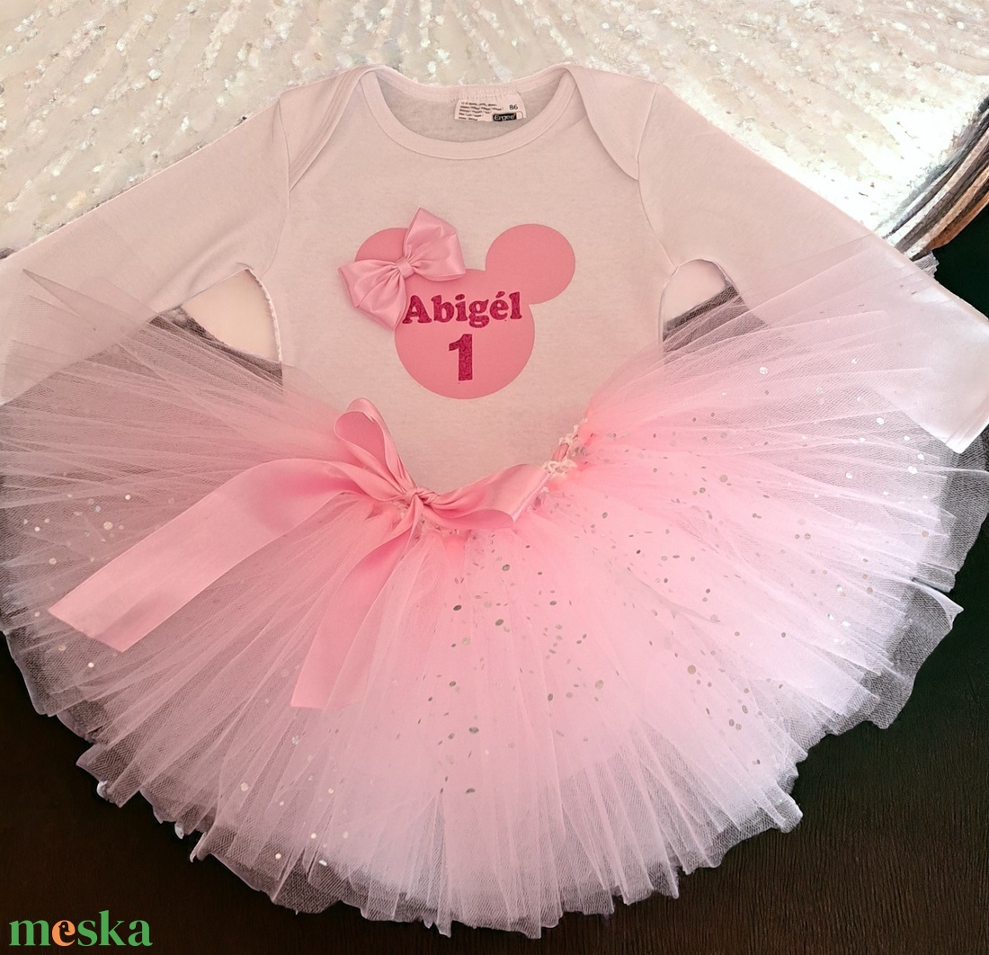 Személyre szabott születésnapi tüll szett - baba - mama - babaruházat - baba ruhák - Meska.hu
