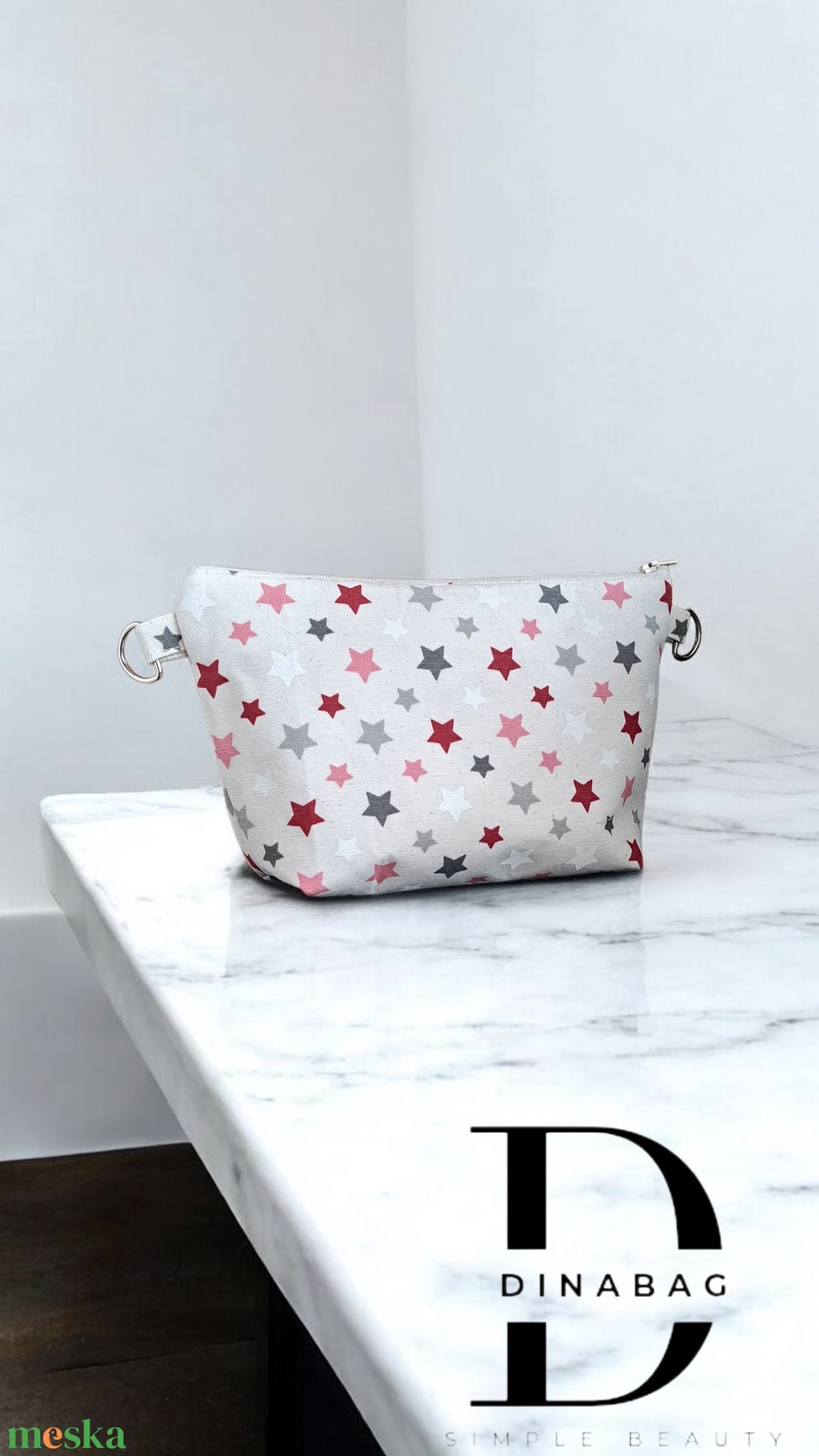 Színes csillagmintás neszeszer  - táska & tok - neszesszer - Meska.hu
