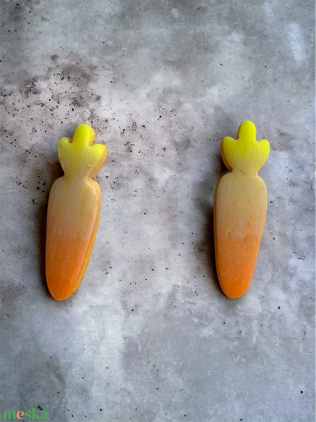 247. Bedugós húsvéti répa fülbevaló - ékszer - fülbevaló - pötty fülbevaló - Meska.hu