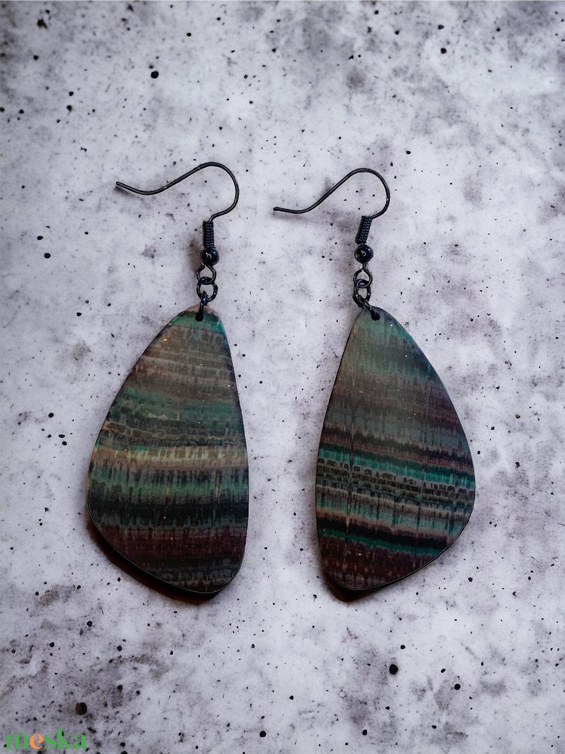 303. Kőhatású fülbevaló - ékszer - fülbevaló - lógó fülbevaló - Meska.hu