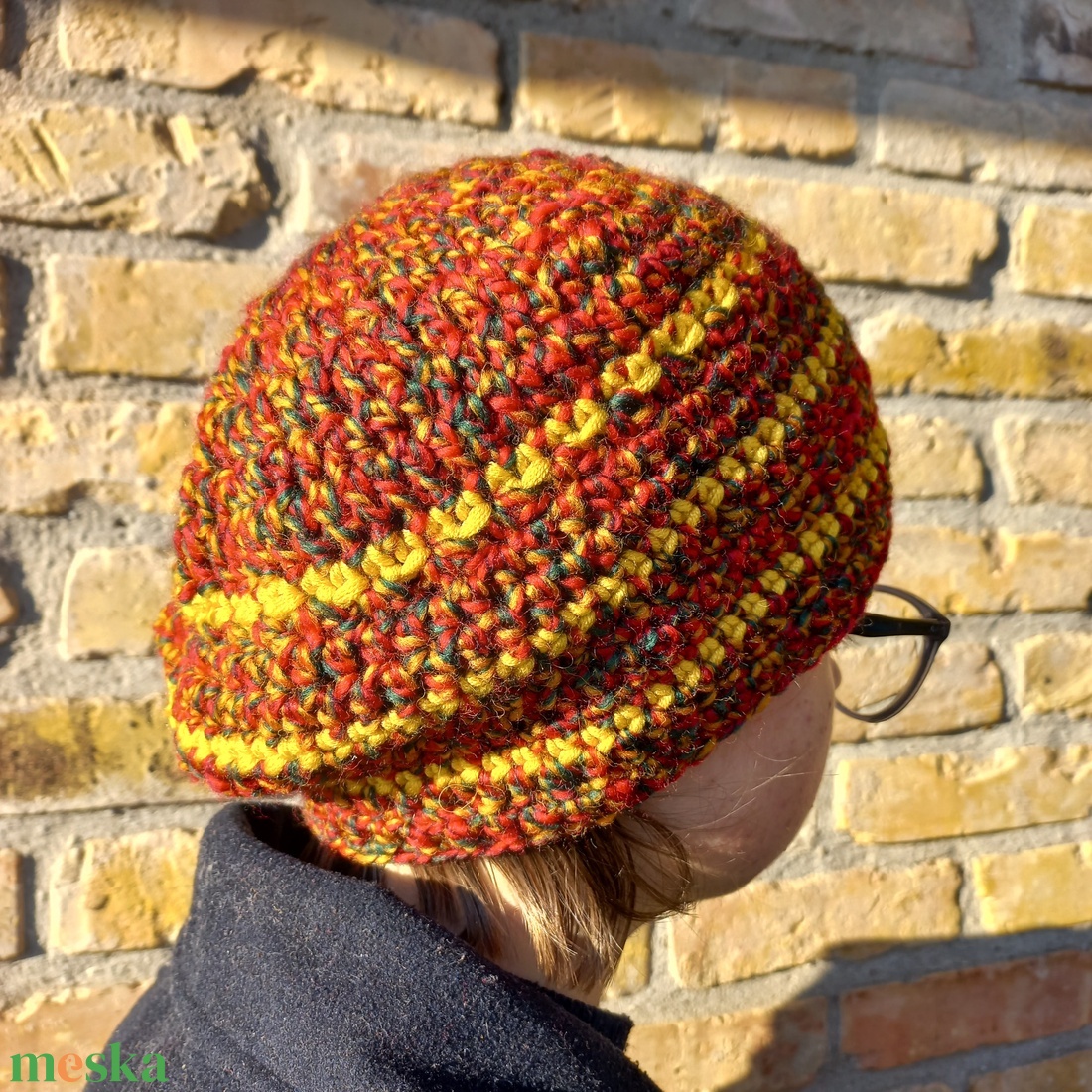 Indián nyár - horgolt női sapka - ruha & divat - sál, sapka, kendő - sapka - Meska.hu