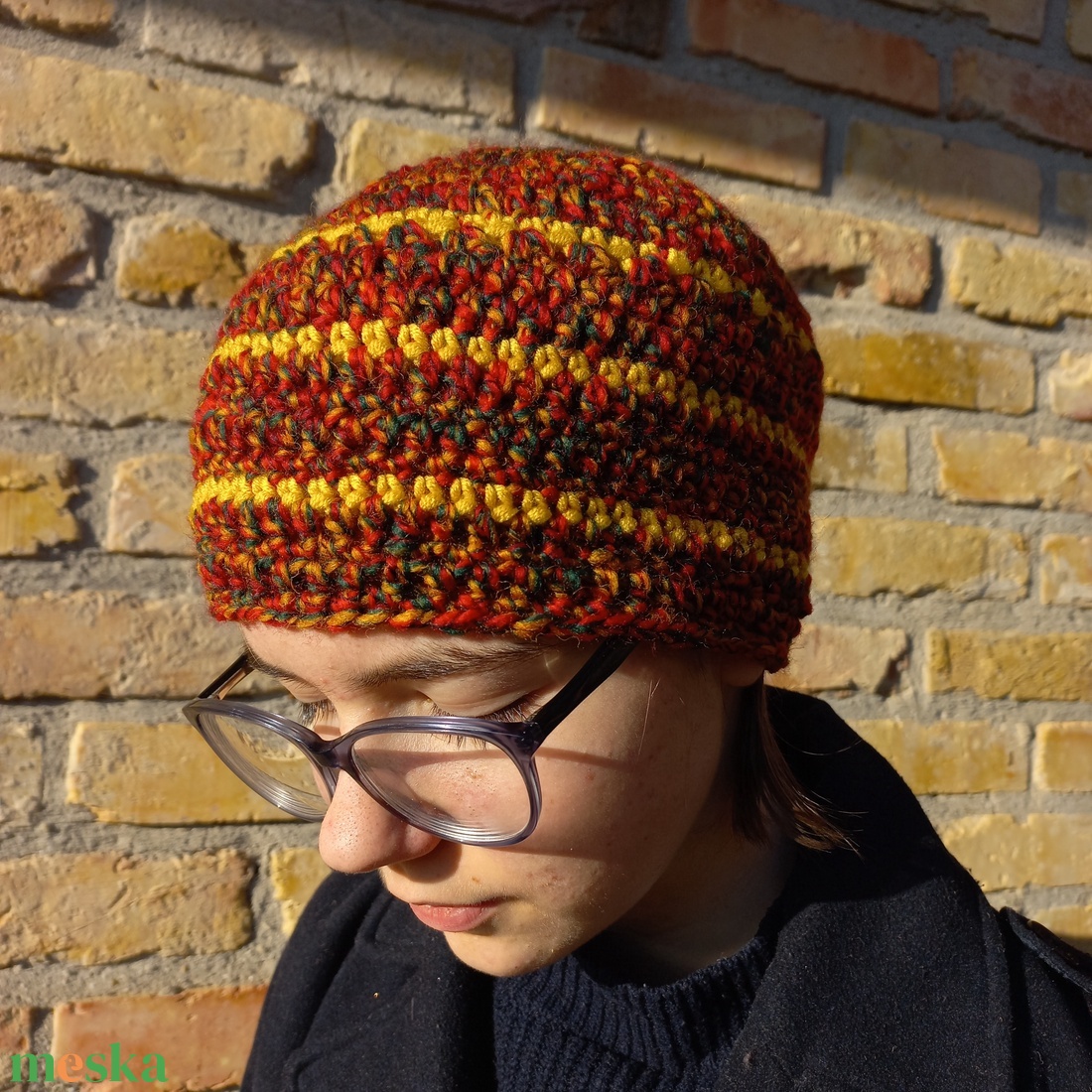 Indián nyár - horgolt női sapka - ruha & divat - sál, sapka, kendő - sapka - Meska.hu