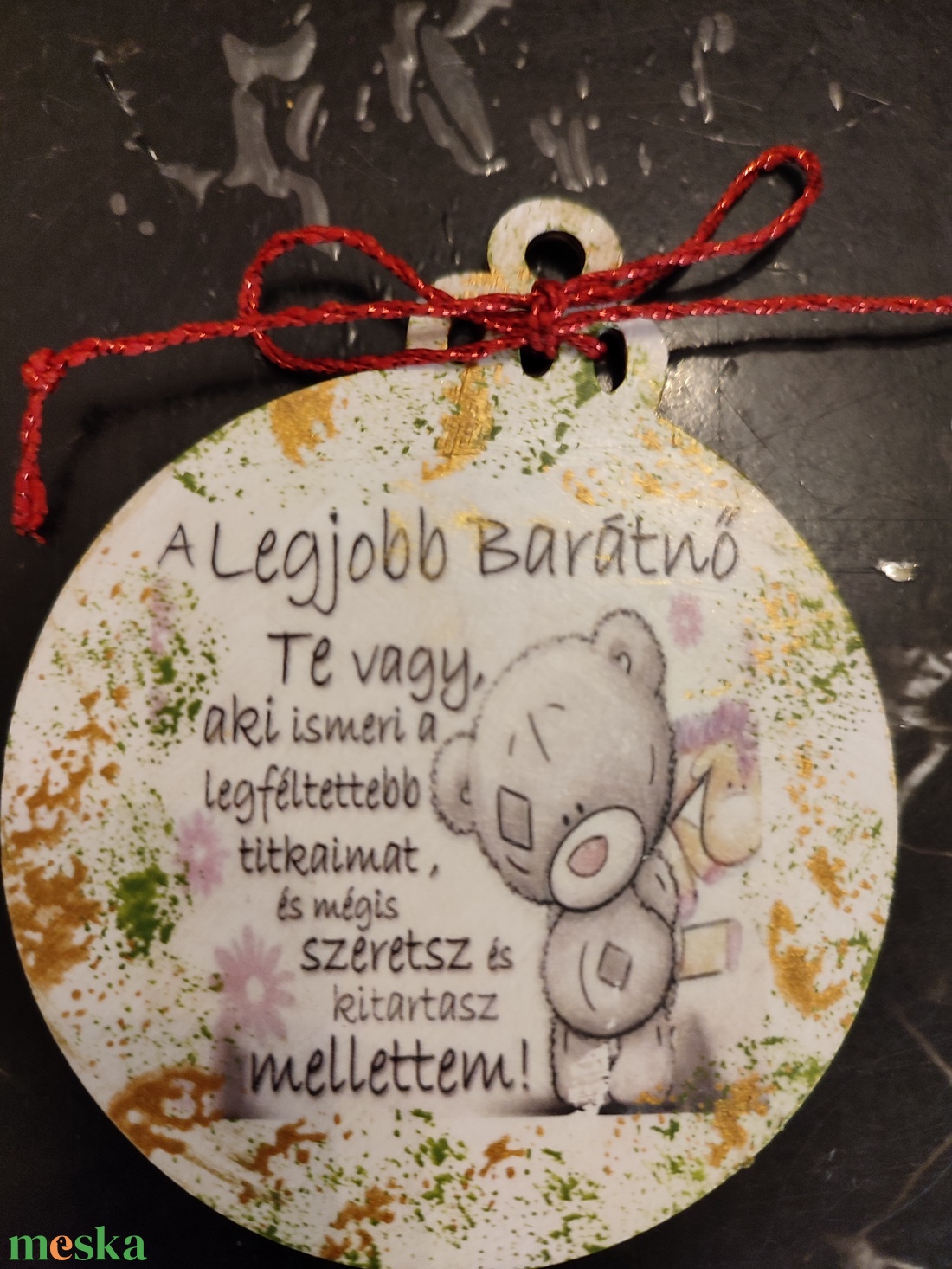 Karácsonyi ajándék kisérő barátnőnek - karácsony - adventi díszek - adventi asztaldísz - Meska.hu