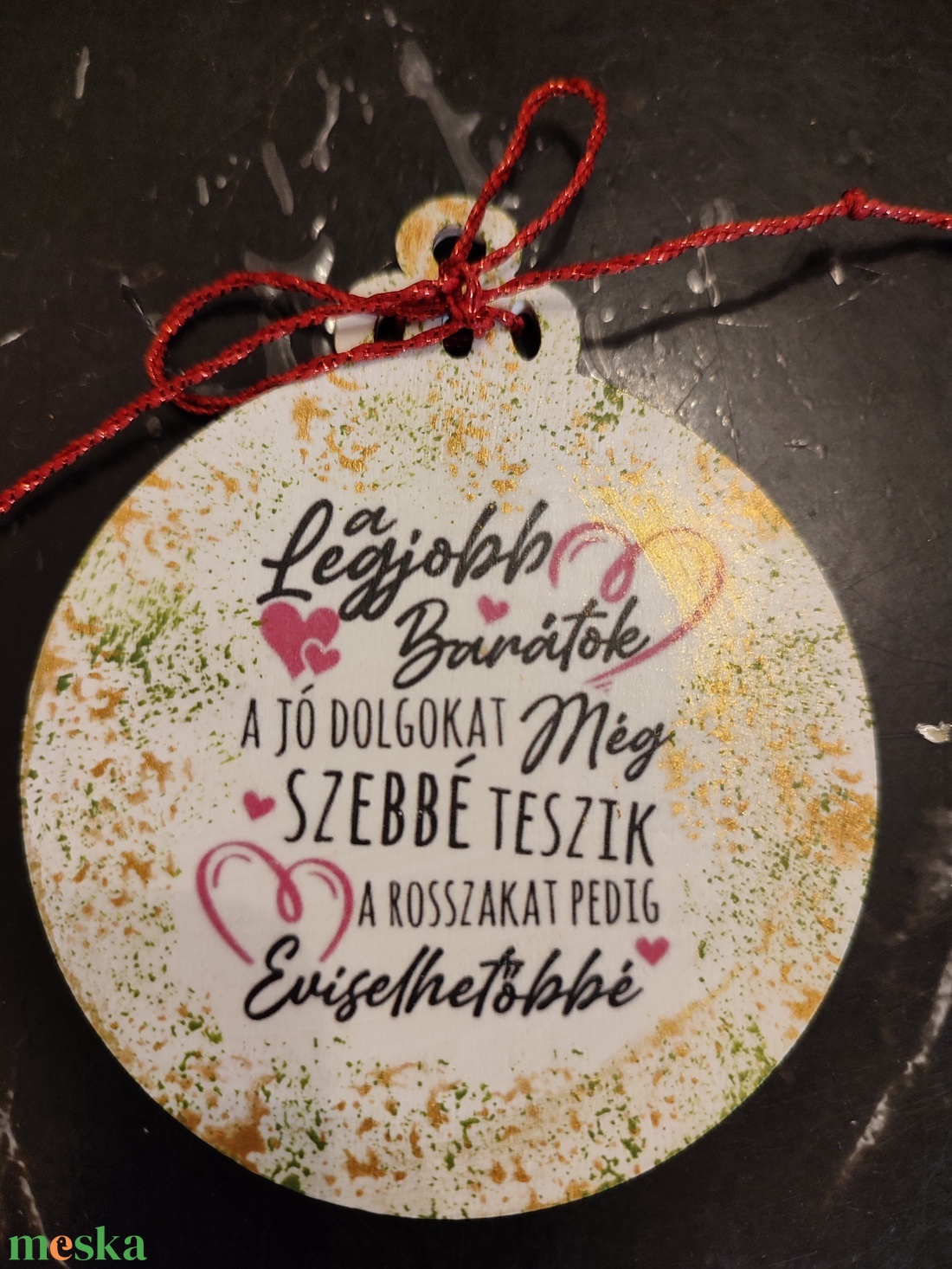 Karácsonyi ajándék kisérő barátnőnek - karácsony - adventi díszek - adventi asztaldísz - Meska.hu