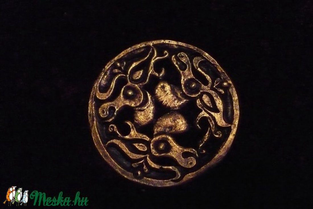 Szarvas hajfonatkorong -  - Meska.hu