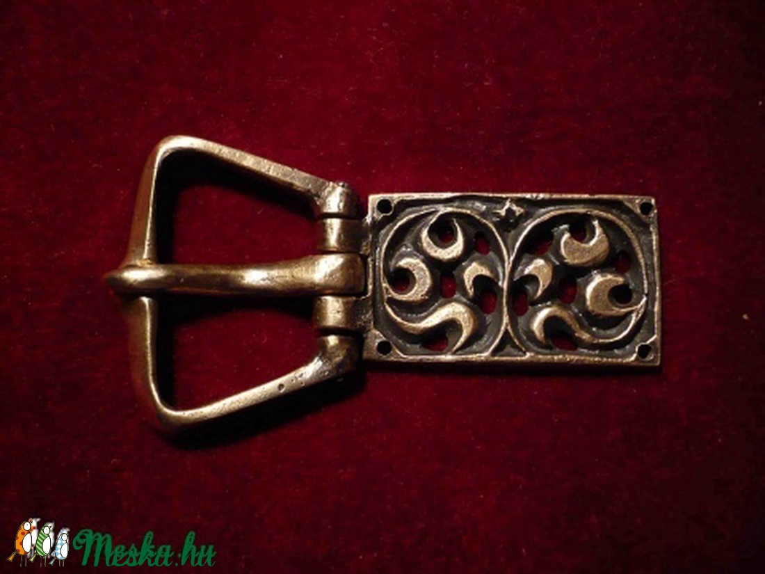 Életfával díszített bronz övcsat -  - Meska.hu