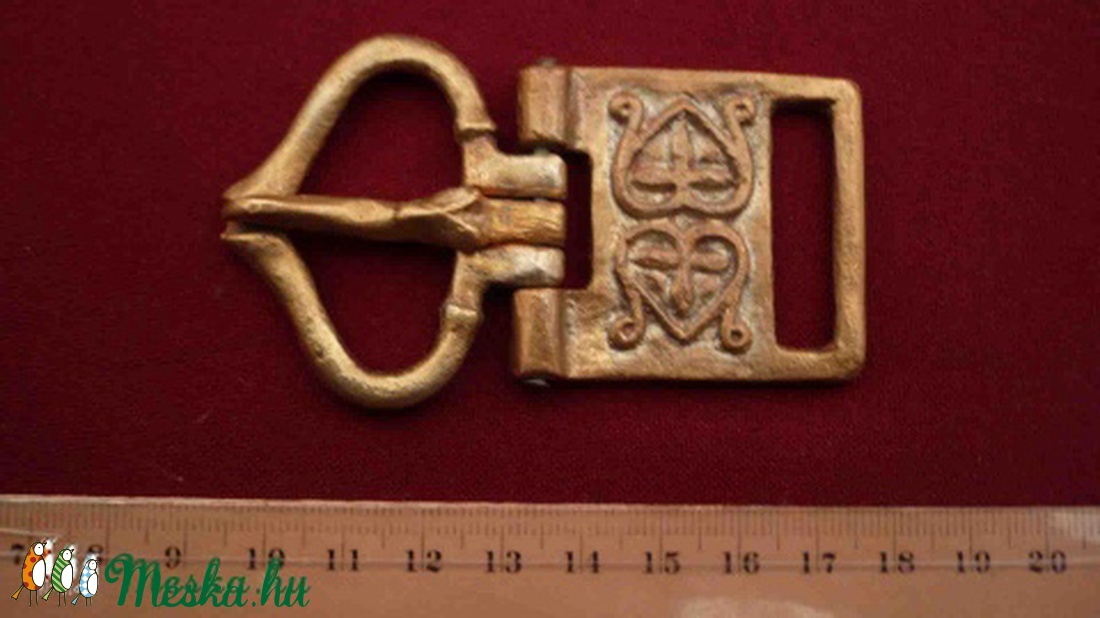 Életfával díszített bronz övcsat -  - Meska.hu