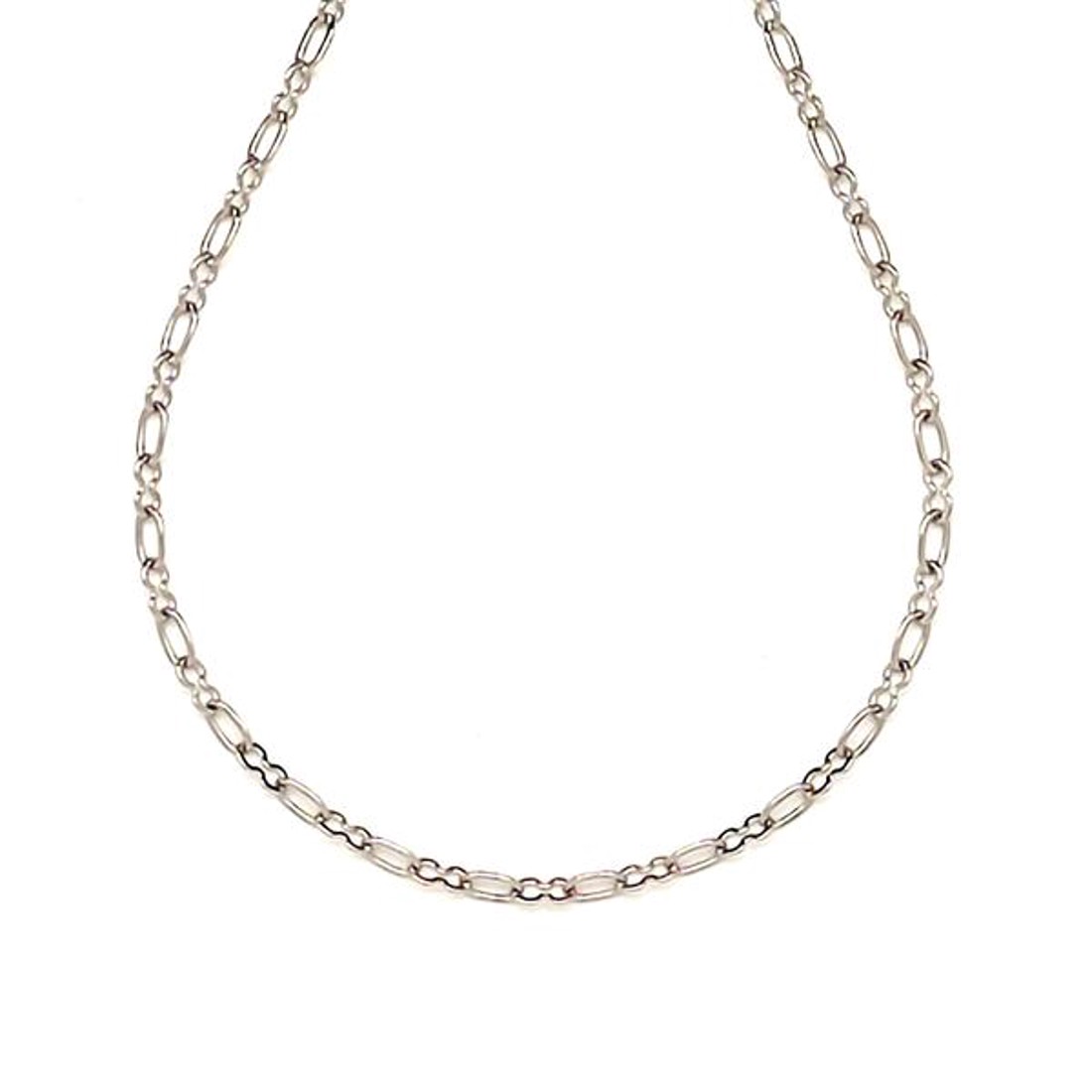 Orvosi acél ezüstszínű ovál lánc 45 cm - ékszer - nyaklánc - Meska.hu