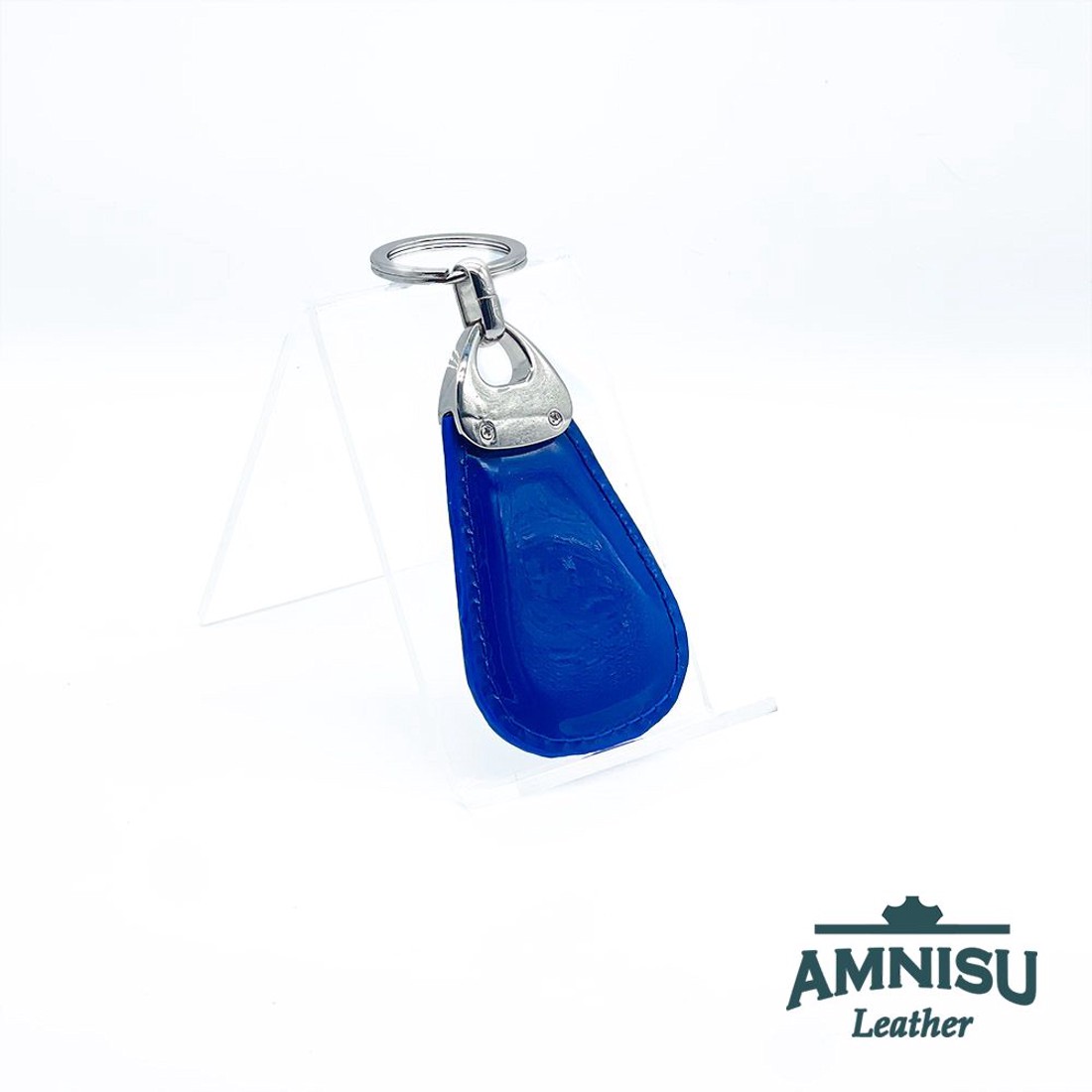 Sötétkék lakk csepp alakú swarovski köves kulcstartó H6009 - táska & tok - kulcstartó & táskadísz - kulcstartó - Meska.hu