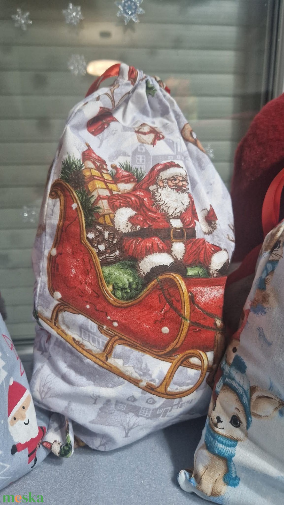 Mikulás zsák - karácsony - mikulás - mikulás zsák - Meska.hu
