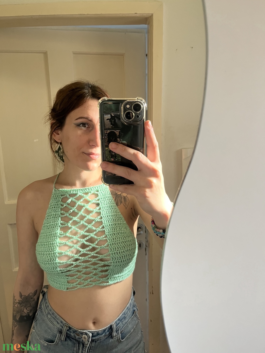 Seafoam crop top - ruha & divat - női ruha - top - Meska.hu Seafoam crop top - ruha & divat - női ruha - top - Meska.hu